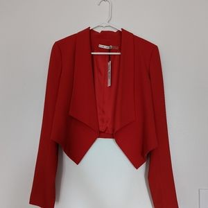 Alice + Olivia cropped red blazer size small